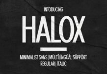 Halox Font Poster 1