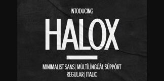 Halox Font Poster 1