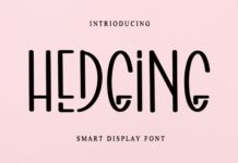 Hedging Font Poster 1