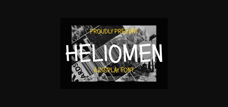 Heliomen Font Poster 3