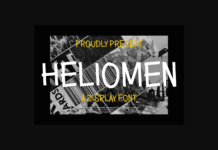 Heliomen Font Poster 1