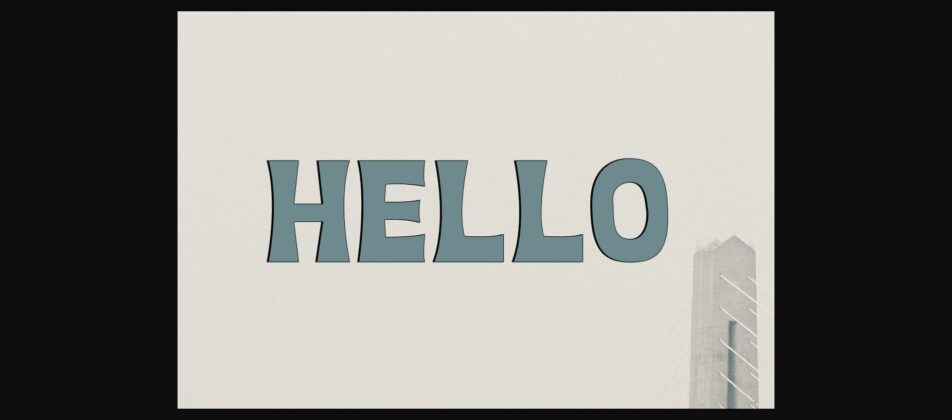 Hello Font Poster 3