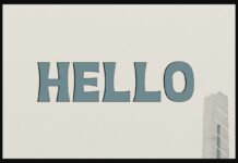 Hello Font Poster 1