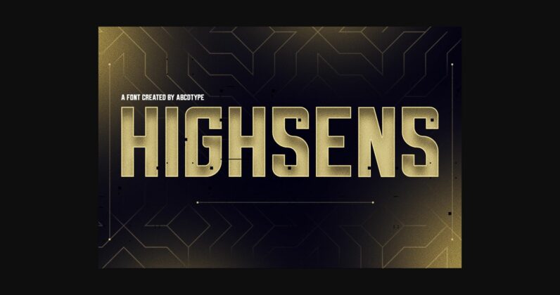 Highsens Font Poster 3