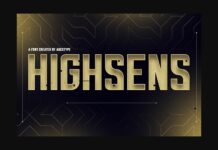 Highsens Font Poster 1