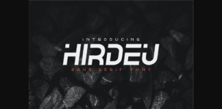 Hirdeu Font Poster 1