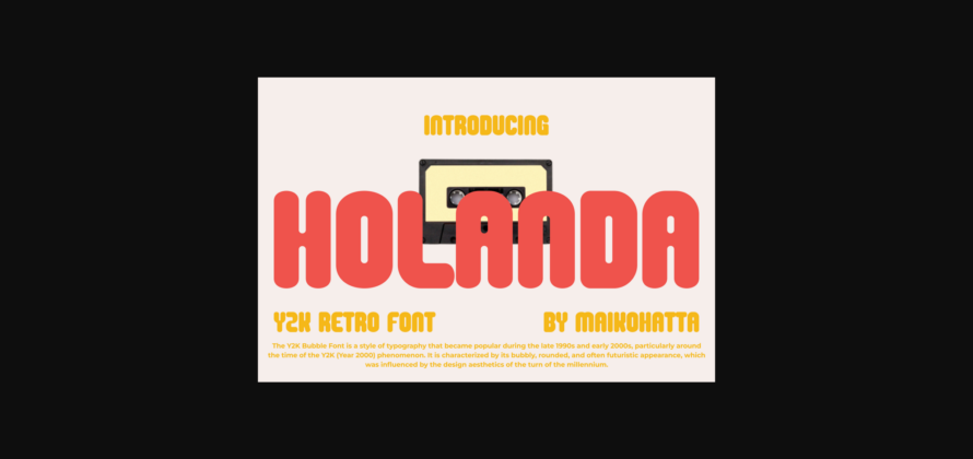 Holanda Font Poster 3