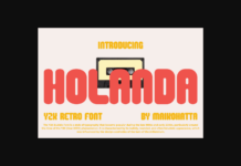 Holanda Font Poster 1