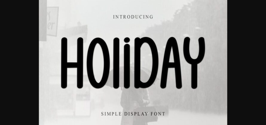 Holiday Font Poster 3