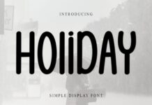 Holiday Font Poster 1