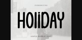 Holiday Font Poster 1