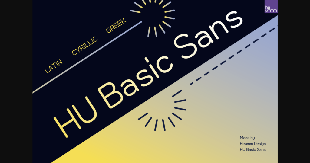 HU Basic Sans Font Poster 1