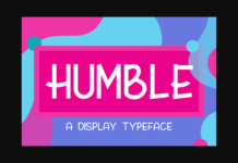 Humble Font Poster 1