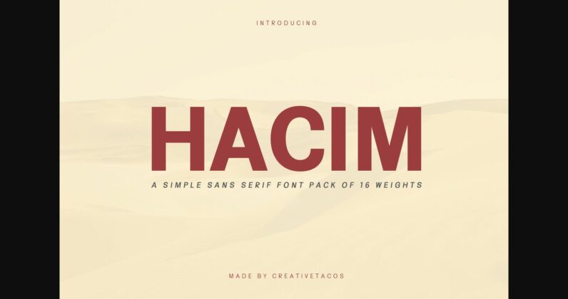 Hacim Family Font Poster 3