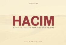 Hacim Family Font Poster 1