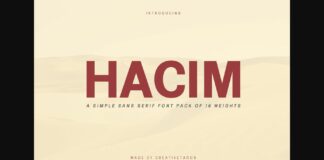 Hacim Family Font Poster 1