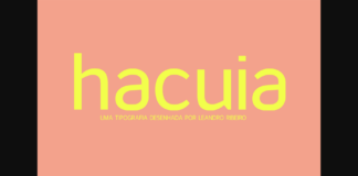 Hacuia Font Poster 1