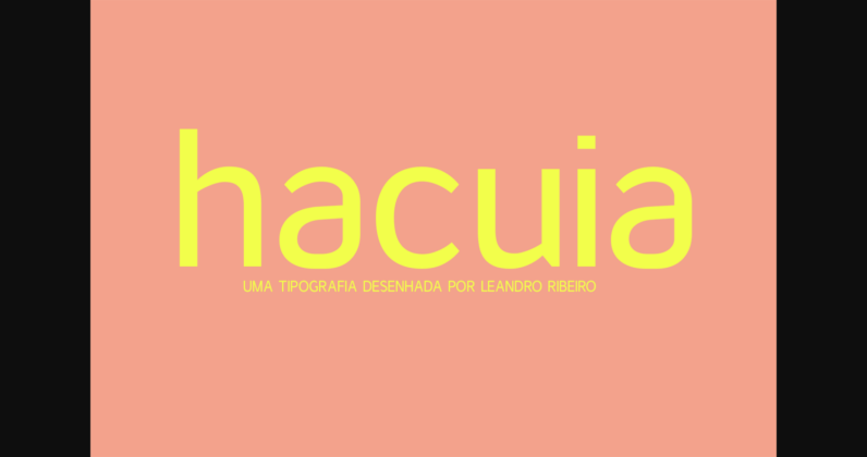 Hacuia Font Poster 1