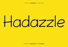 Hadazzle Font Hadazzle Font Poster 1