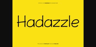 Hadazzle Font Poster 1
