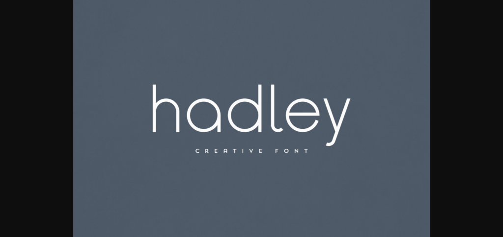 Hadley Font Poster 3