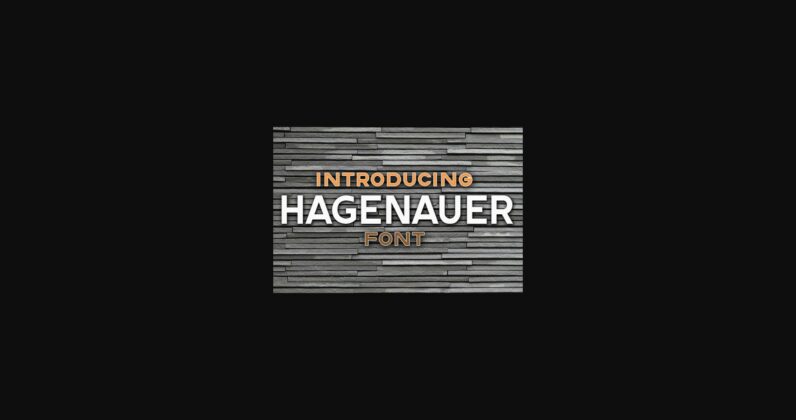 Hagenauer Font Poster 3