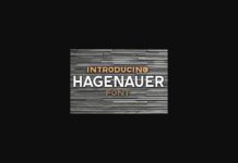 Hagenauer Font Poster 1