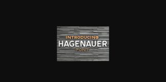 Hagenauer Font Poster 1