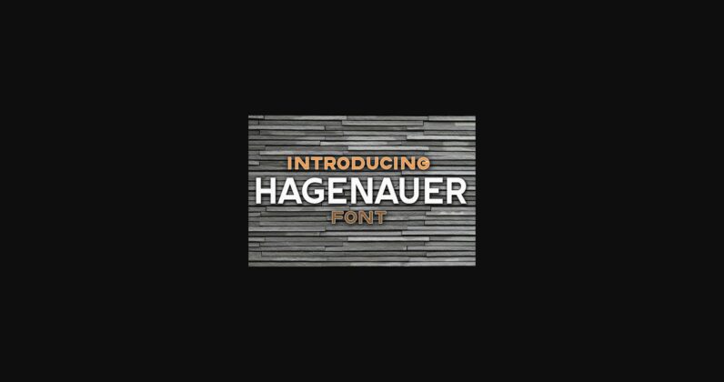 Hagenauer Font Poster 1