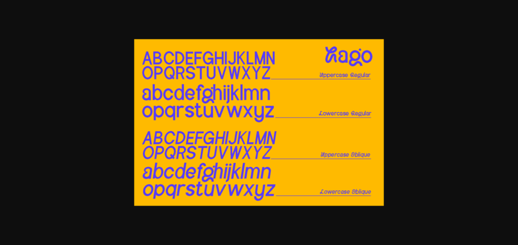 Hago Font Poster 11