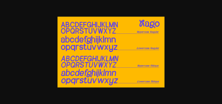 Hago Font Poster 11