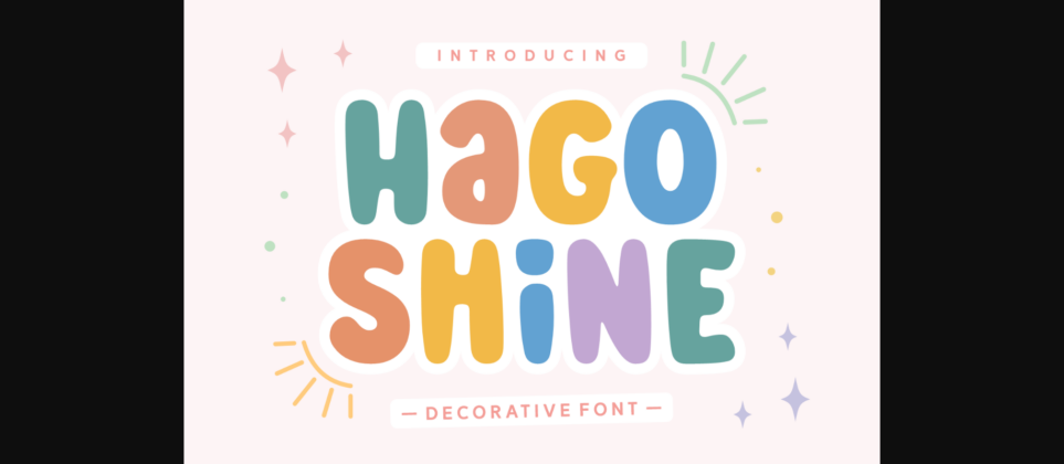 Hago Shine Font Poster 3