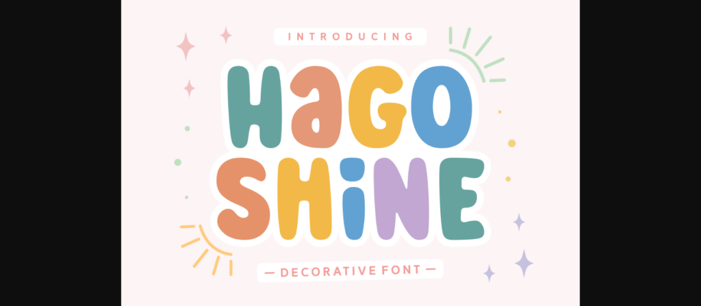 Hago Shine Font Poster 1