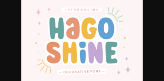 Hago Shine Font Poster 1