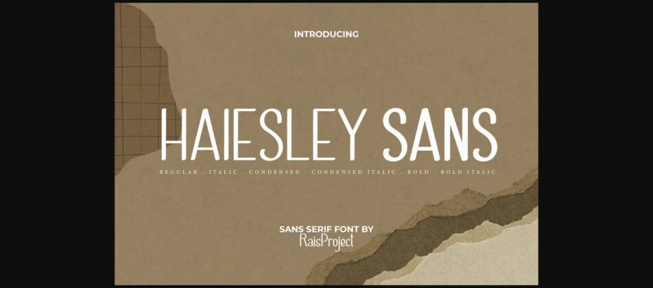 Haiesley Sans Font Poster 3