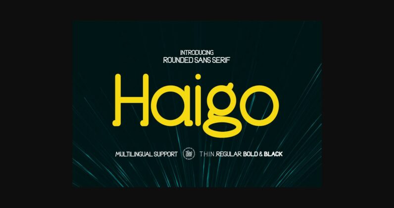 Haigo Font Poster 3