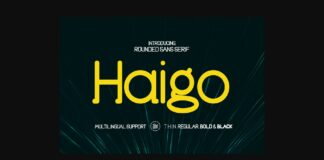 Haigo Font Poster 1