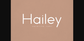 Hailey Font Poster 1