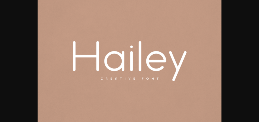 Hailey Font Poster 1