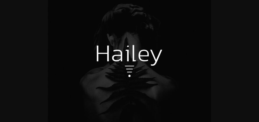 Hailey  Font Poster 3