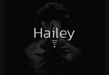 Hailey  Font Poster 1