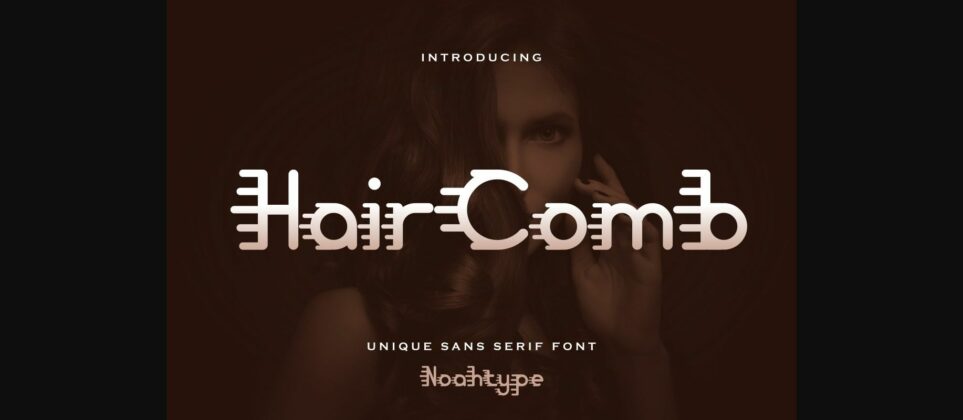 Hair Comb Font Poster 3