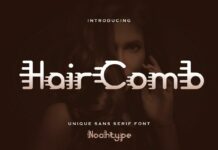 Hair Comb Font Poster 1