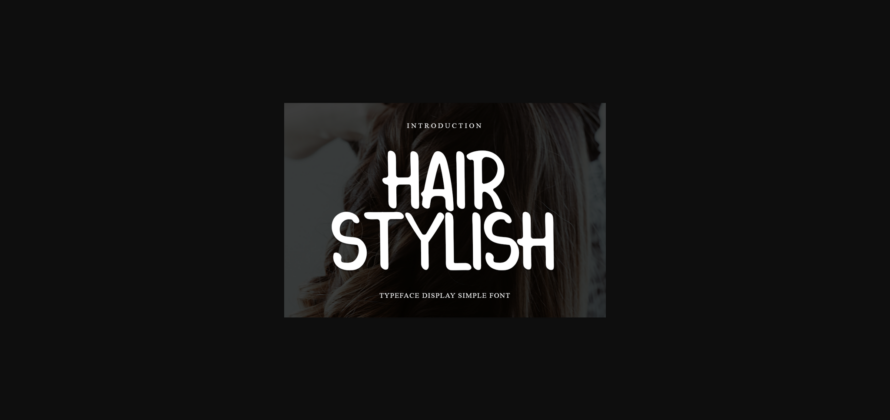 Hairstylish Font Poster 3
