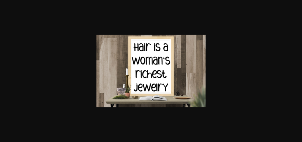 Hairstylish Font Poster 6