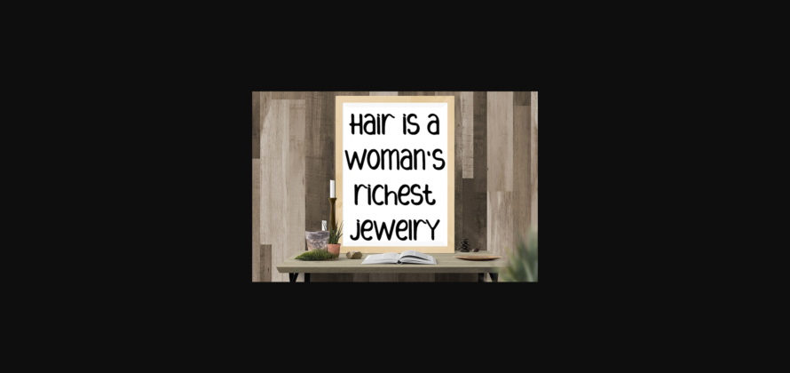 Hairstylish Font Poster 6