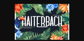 Haiterbach Font Poster 1