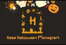 Haka Halloween Monogram Font Poster 1