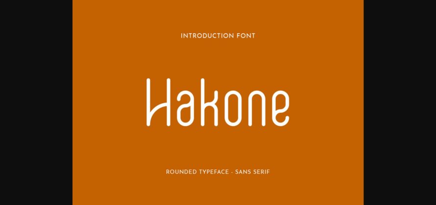 Hakone Font Poster 3