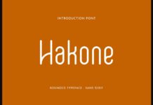 Hakone Font Poster 1